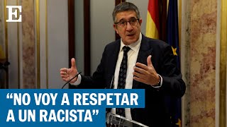 Patxi López llama racista a Vito Quiles quotA ti no te voy a contestar nada Y nuncaquot  EL PAÍS [upl. by Ahsyle740]