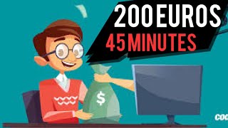 GAGNEZ JUSQUÀ 200 EUROS EN 45 MINUTES AVEC CE NOUVEAU SITE [upl. by Natividad]