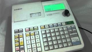 Casio SES2000 Casio PCRT2100 Cash Register E001 Wrong Mode Error Message [upl. by Sampson684]