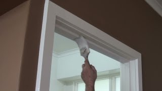 How to paint a door frame or door jamb  correct technique [upl. by Mal]