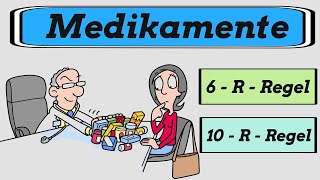 Die 6RRegel amp 10RRegel  sichere Medikamentenvergabe in der Pflege [upl. by Suiradel]