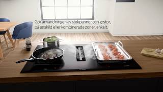 Bosch induktionshäll med inbyggd köksfläkt  2 produkter i 1 Accent line praktiskt och snyggt [upl. by Acirem]