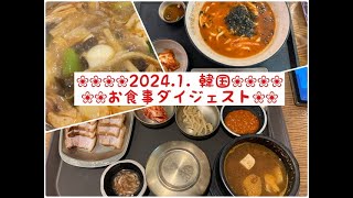 20241 韓国旅行 お食事ダイジェスト [upl. by Henrieta551]