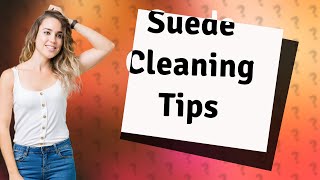 How do you clean a suede jacket without dry cleaning it [upl. by Zehcnas265]