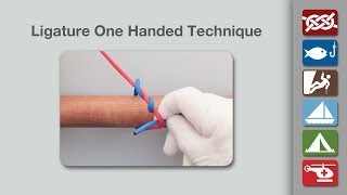 Surgical Ligature One Handed Technique [upl. by Acinom]