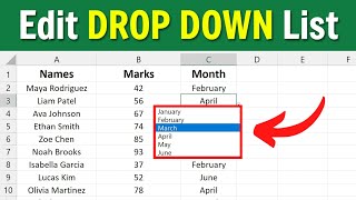 How to Edit Drop Down List in Microsoft Excel Best Way [upl. by Ecinna]