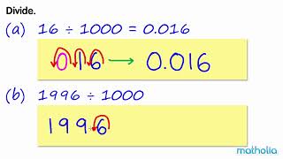 Dividing Decimals by 1000 [upl. by Amhser]