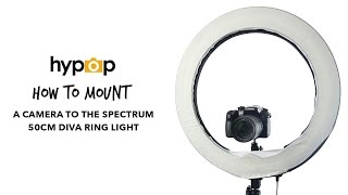 How to mount a camera onto a Diva Ring Light [upl. by Asenaj]