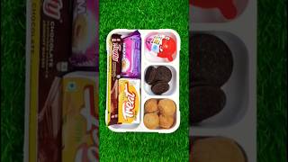 Oreo Biscuits Chocolate Wafer JimJam Biscuits Kinder Joy Frooti amp Kachodi Lunch box ideas 🥰 😋 [upl. by Nivel179]