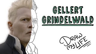 GELLERT GRINDELWALD  Draw My Life Animales Fantásticos [upl. by Sacci]