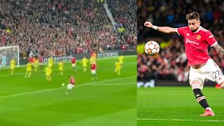 🔥Alex Telles goal Vs Villareal  Manchester United vs Villareal highlights Telles [upl. by Aissela]