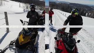 Snowmobiling Colebrook NH [upl. by Rondi]