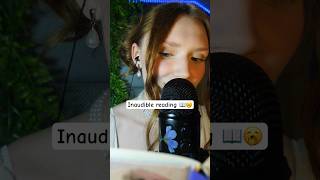 Inaudible reading asmr ☺️🥱 [upl. by Lekcim120]