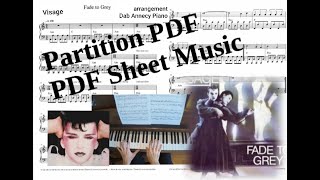 Fade to Grey  Visage  Cover Piano Tutorial  Partition PDFPiano PDF Sheet Music NEW WAVE Piano [upl. by Frieda]