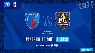 J3 I US Concarneau vs Aubagne FC en replay 00 I National FFF 20242025 [upl. by Evander]