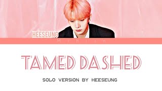 TAMED DASHED  Solo Version by Heeseung color coded lyrics [upl. by Anemij962]