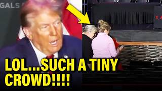 Trump LOSES HIS MIND in front of TINY CROWD in WI Speech [upl. by Liakim]