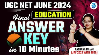 UGC NET Education Answer Key 2024  UGC NET Paper Solution amp Answer Key  Rachana Mam [upl. by Anitram]