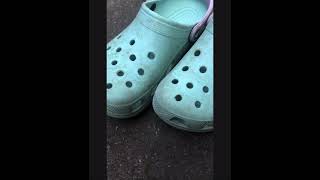 Croc cleaning crocs hundredmiles new popular asmr before andafter ore [upl. by Artekal53]