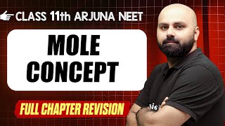 Mole Concept  COMPLETE Chapter in 1 Video  Quick Revision  Class 11th Arjuna NEET [upl. by Aidnis]