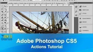 Adobe Photoshop CS5 Actions Tutorial  How to Use Photoshop Actions Sets [upl. by Fernanda648]