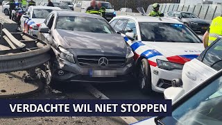 Politie  Gestolen auto  Verdachte wil niet stoppen  Team verkeer Amsterdam amp Infra NoordWest [upl. by Nodnal182]