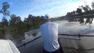 Toowong Rowing Robert and Blissy 25k row to Moggill Ferry [upl. by Lorak318]