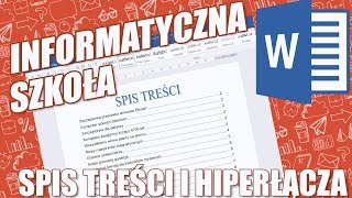 Word Lekcja 6 Spis treści i hiperłącza [upl. by Cope]