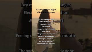 10 Rare Signs of Perimenopause [upl. by Biggs30]