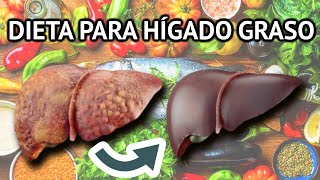 La mejor DIETA para el HÍGADO GRASO tratamiento natural [upl. by Sandeep]