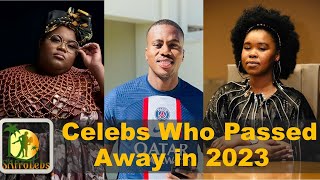 16 Mzansi Celebs Deaths of 2023 and Causes of their Deaths [upl. by Ahsinyt280]