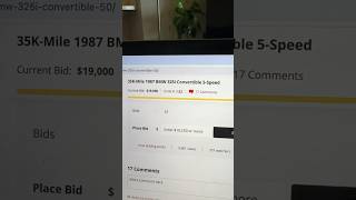 Bidding War For The Lowest Mileage BMW E30 [upl. by Mueller642]