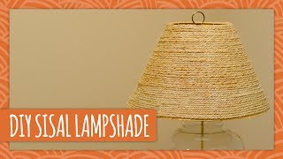 DIY Sisal Lampshade  HGTV Handmade [upl. by Helali76]