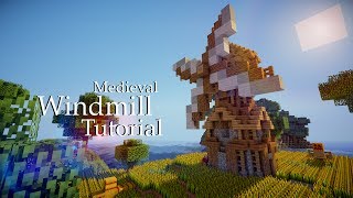 Minecraft Medieval Windmill Tutorial Design 3 [upl. by Islaen]