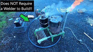 Building a NoWeld Woodgas Generator A Functional Gasifier Built W a Hand Drill and Grinder [upl. by Ibloc]