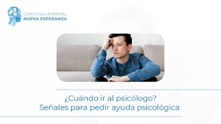 ¿Cuándo ir al psicólogo  Clínica de Salud Mental  Telemedicina y Presencial [upl. by Yelnikcm139]