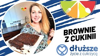 Brownie z cukinii czyli zdrowe czekoladowe ciasto dla diabetyka [upl. by Mcknight]