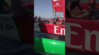 Who remembers this from St Tropez 🤣 Sir Ben waving off Tom Slingsby 👋 SailGP racing sailing [upl. by Rehoptsirhc]