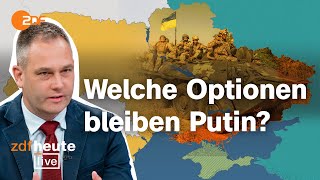 KrimAngriff und Vorstöße an der Front – Militärexperte Gressel über Putins Reaktion  ZDFheute live [upl. by Dirtsa]