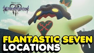 Kingdom Hearts 3  All Flantastic Seven Locations Flanmeister Trophy Guide [upl. by Anderer560]