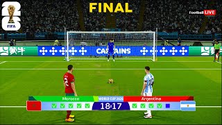 Morocco 🆚 Argentina  Final FIFA World Cup 2026  Penalty Shootout  Messi 🆚 Hakimi  PES Gameplay [upl. by Chouest]