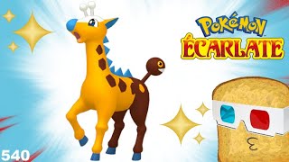 GIRAFARIG SHINY SUR POKÉMON ÉCARLATE  LIVE RÉACTION  BiscottePROD [upl. by Sartin]