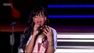 Rihanna performing Love The Way You Lie pt 2 live at Hackney music festival [upl. by Connel155]