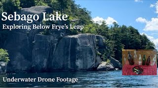 Underwater Drone Footage Sebago Lake Exploring Below Frye’s Leap [upl. by Dimah428]