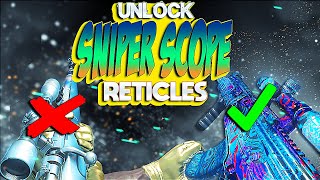 NEW HOW to UNLOCK SNIPER SCOPE RETICLES FAST and EASY in MODERN WARFARE [upl. by Felic505]