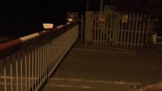 Night Mode Wedgwood Level Crossing Staffs Friday 23092016 [upl. by Arrimat]