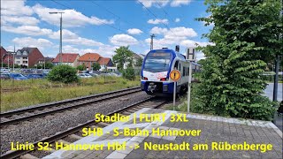 Sound  Stadler  FLIRT 3XL  SHB  SBahn Hannover Transdev Hannover GmbH  3427 087 A [upl. by Antoine]