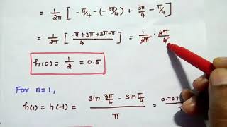 Design of Bandpass FIR Filter  Fourier Series Method  Hz  DTSP [upl. by Malilliw615]