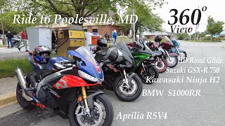 Ride to Poolesville MD  Bike amp Breakfast  360 [upl. by Jona721]