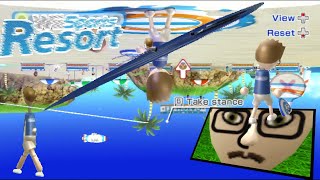 I corrupted Wii Sports Resort Wake boarding frisbee [upl. by Eidarb796]